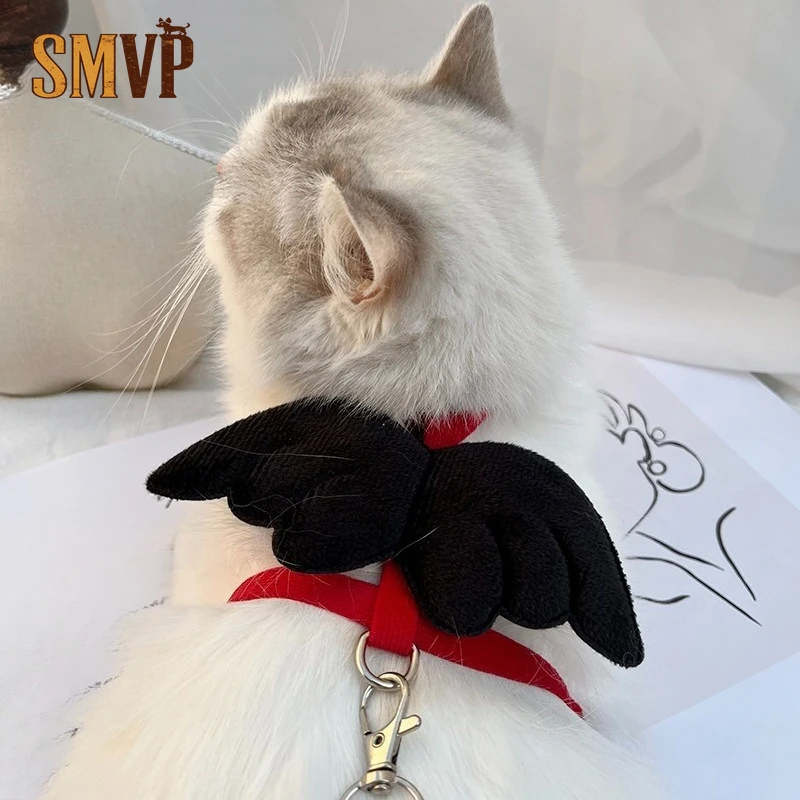 Black Devil Wings Cat Harness And Leash Set Adjustable Pet Vest Harness For Cats Cute Small Dog Walking Vest Kitten Accessories
Black Devil Wings Cat Harness And Leash Set Adjustable Pet Vest Harness For Cats Cute Small Dog Walking Vest Kitten Accessories