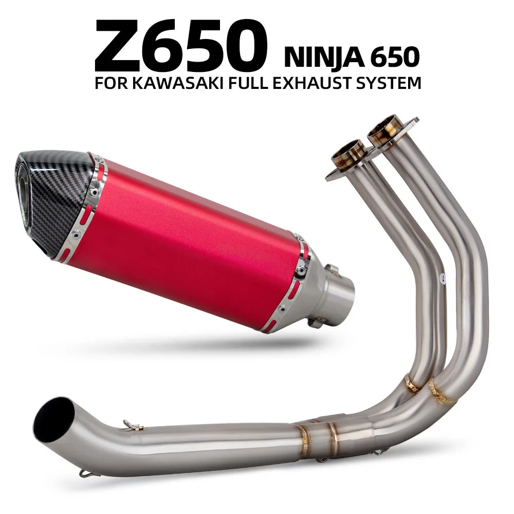 Ninja650 Exhaust System For Kawasaki Ninja 650 Z650 2017-2023 Motorcycle Exhausts Racing Manifold 370MM Muffler with DB Killer
Ninja650 Exhaust System For Kawasaki Ninja 650 Z650 2017-2023 Motorcycle Exhausts Racing Manifold 370MM Muffler with DB Killer