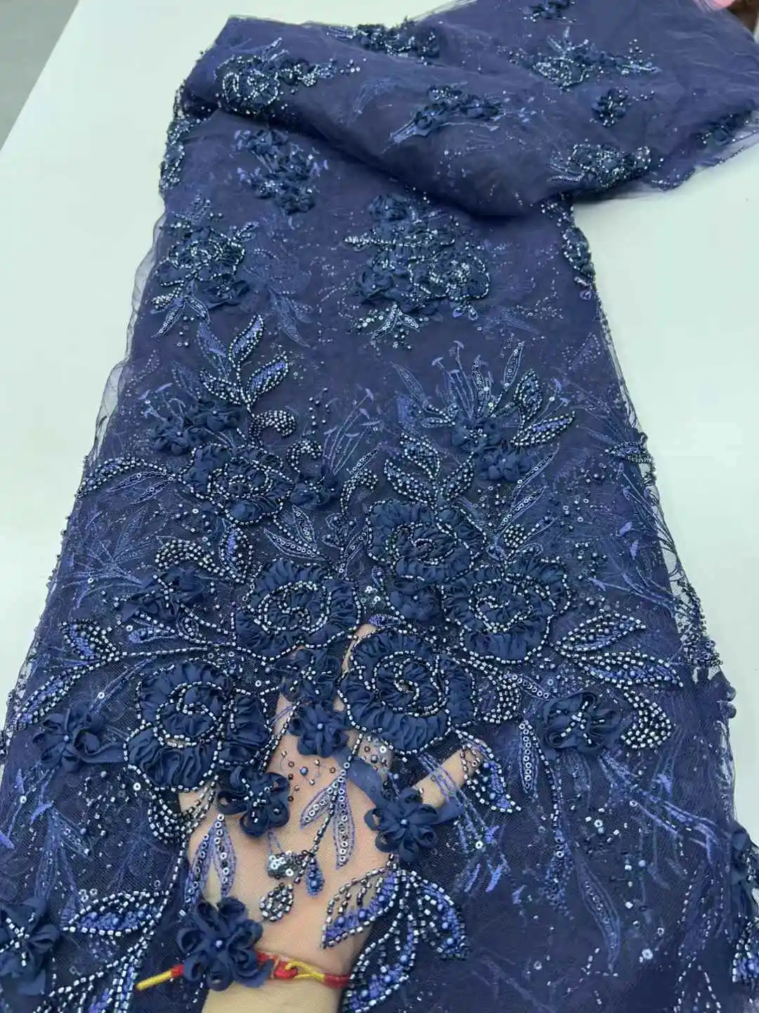 2025 New African French Nigerian High End Lace Fabric With Beads Sequins Mesh for Embroidery Wedding Party Bride Sewing Dress
2025 New African French Nigerian High End Lace Fabric With Beads Sequins Mesh for Embroidery Wedding Party Bride Sewing Dress