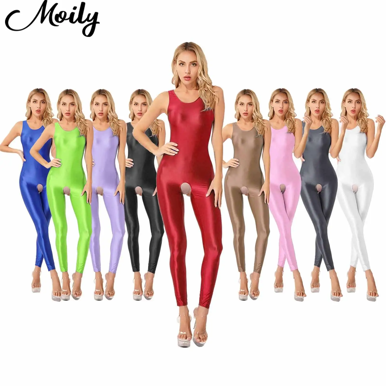 Sexy Womens Glossy Jumpsuits Yoga Gymnastics Suits Open Crotch Tights Close-fitting Rash Guard Sport Bodysuit Nightwear Swimwear
Sexy Womens Glossy Jumpsuits Yoga Gymnastics Suits Open Crotch Tights Close-fitting Rash Guard Sport Bodysuit Nightwear Swimwear