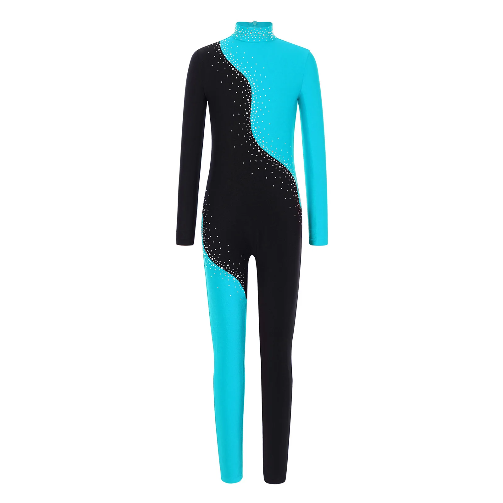 Kids Girls Figure Skating Bodysuit Color Block Leotard with Mock Neck And Full Body Coverage for Gymnastics Ice Ballet Dance
Kids Girls Figure Skating Bodysuit Color Block Leotard with Mock Neck And Full Body Coverage for Gymnastics Ice Ballet Dance