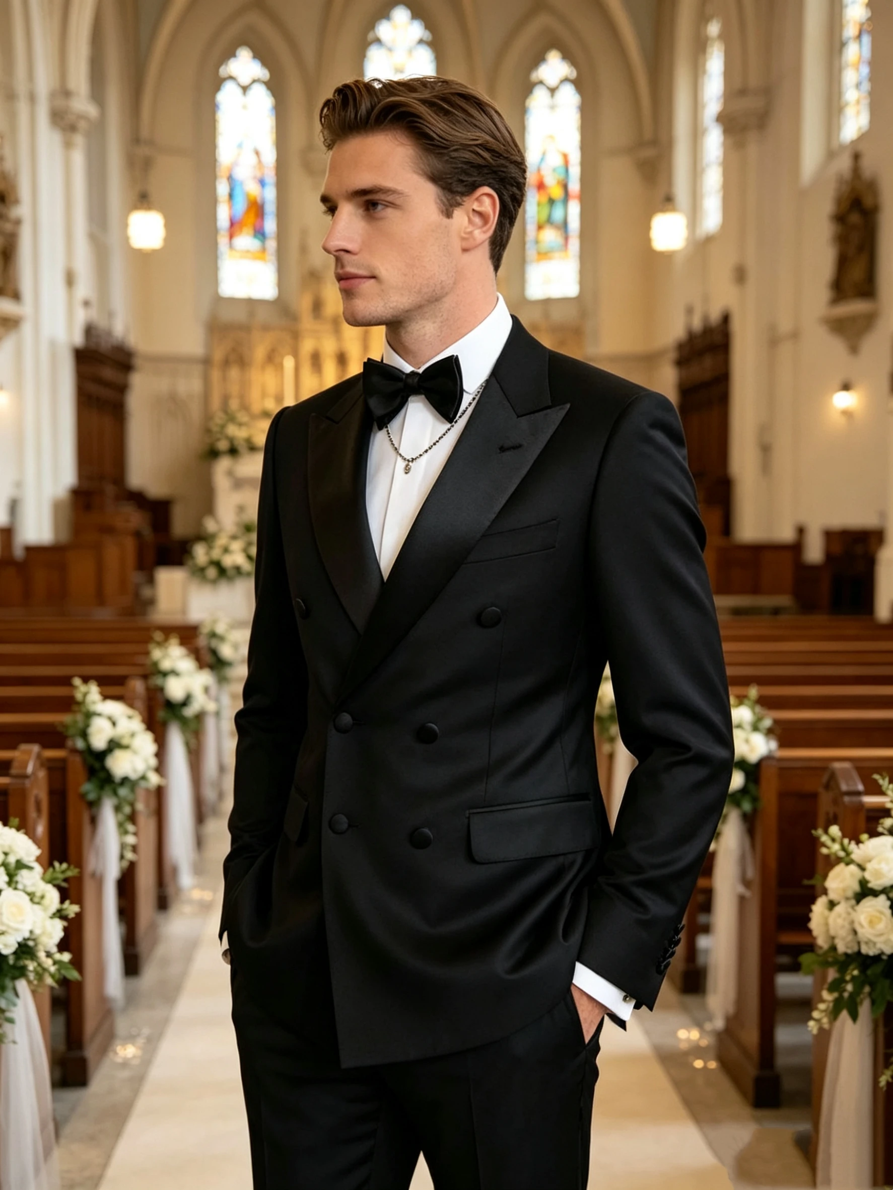 Formal Occasion Men Suit Groom Groomsman Wedding Party Prom Business Formal Men Tuxedos 2 Piece Set Peak Lapel Blazer Pants
Formal Occasion Men Suit Groom Groomsman Wedding Party Prom Business Formal Men Tuxedos 2 Piece Set Peak Lapel Blazer Pants