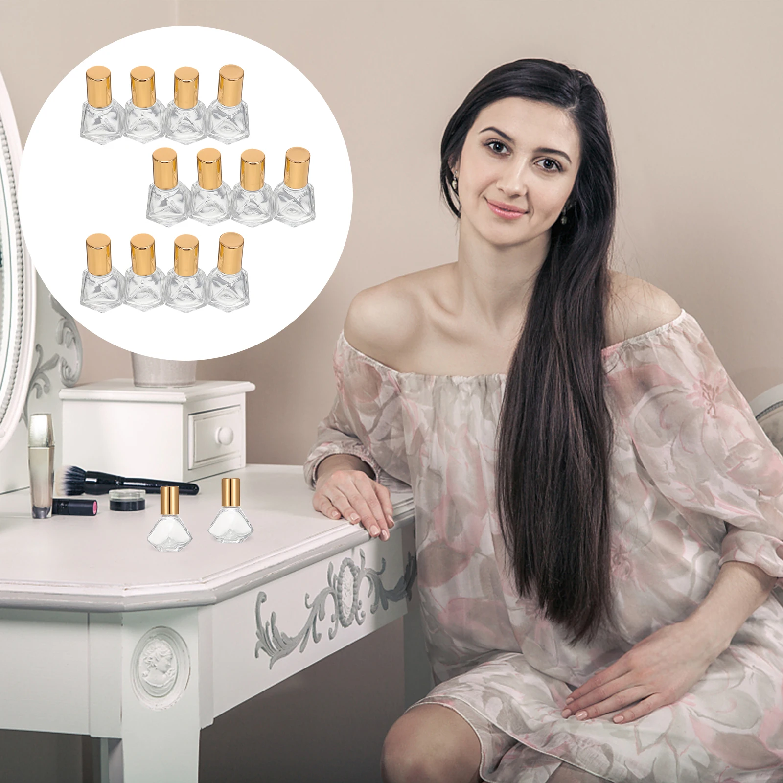 12pcs 8ML Glass Essential Oil Bottle Reusable Roller Bottles Roll On Travel Size Perfume Kit Practical Design Massage
12pcs 8ML Glass Essential Oil Bottle Reusable Roller Bottles Roll On Travel Size Perfume Kit Practical Design Massage