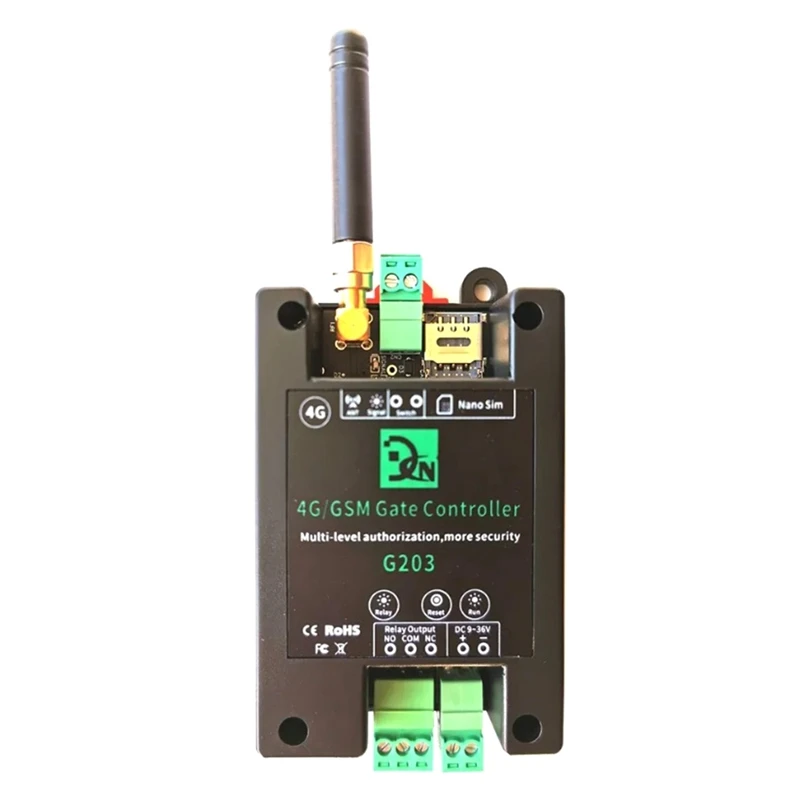 AC62-GSM 4G LTE Access Controller SMS APP Remote Control On/Off Relay Switch For Automatic Sliding Swing Door Opener
AC62-GSM 4G LTE Access Controller SMS APP Remote Control On/Off Relay Switch For Automatic Sliding Swing Door Opener