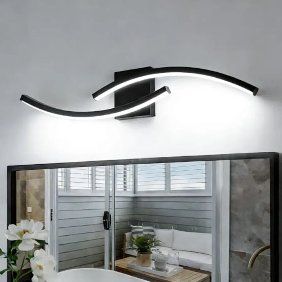 31.5 inch Modern Bathroom Vanity Light Black Lights Fixtures Dimmable 5CCT Led Bathroom Light Fixture Over Mirror Modern Wall l
31.5 inch Modern Bathroom Vanity Light Black Lights Fixtures Dimmable 5CCT Led Bathroom Light Fixture Over Mirror Modern Wall l