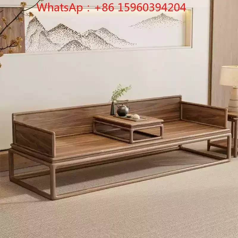 New Chinese-style North American black walnut solid wood 123 sofa combination modern living room zen fabric bed sofa
New Chinese-style North American black walnut solid wood 123 sofa combination modern living room zen fabric bed sofa