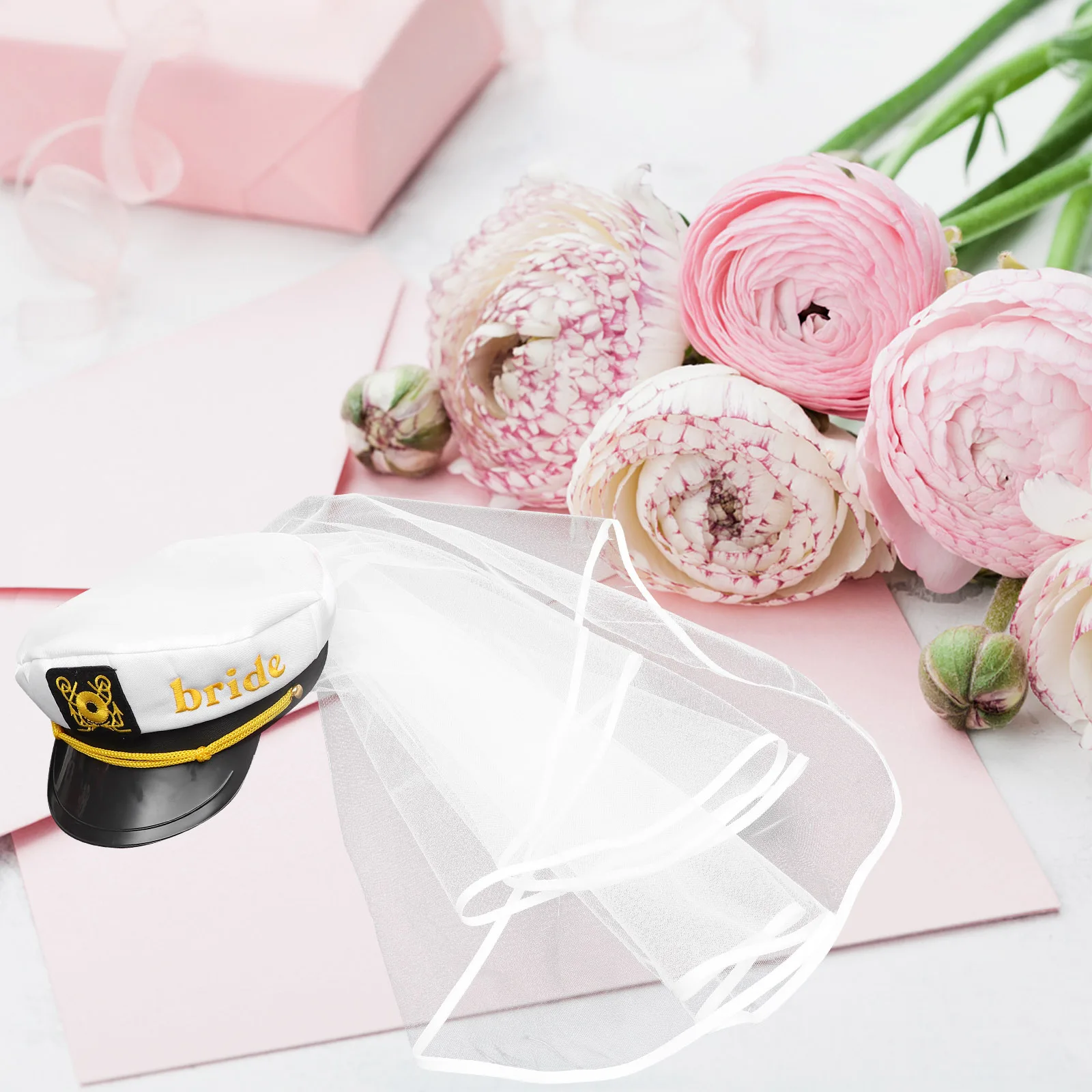 Bridal Sailor Hat Wedding Veil Hats for Women Decorative Cloth Bridal Accessories Bachelorette Party Hat
Bridal Sailor Hat Wedding Veil Hats for Women Decorative Cloth Bridal Accessories Bachelorette Party Hat