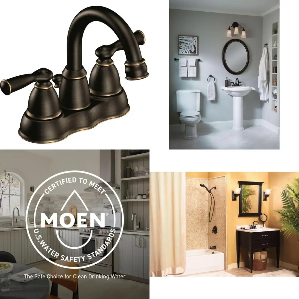 Two-Handle High Arc Bathroom Faucet in Mediterranean Bronze Finish, Premium Quality with Elegant Design
Two-Handle High Arc Bathroom Faucet in Mediterranean Bronze Finish, Premium Quality with Elegant Design