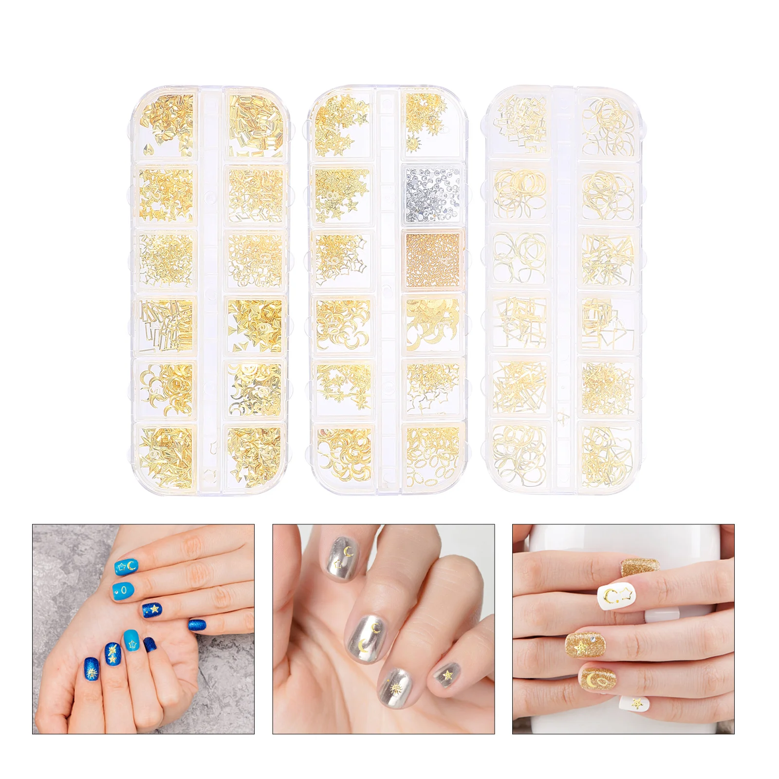 3PCS Nail Art Decor Sequins naments Supplies Rivet DIY Accessory Golden Manicure Decoration Christmas Wedding Proms Birthday
3PCS Nail Art Decor Sequins naments Supplies Rivet DIY Accessory Golden Manicure Decoration Christmas Wedding Proms Birthday