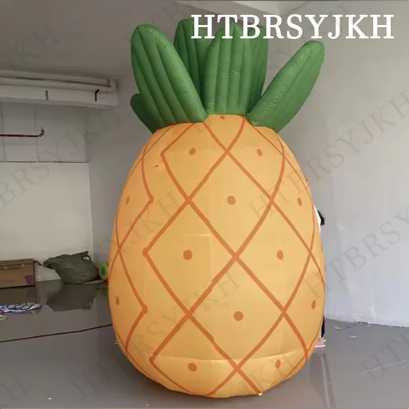 Giant inflatable cartoon pineapple air model with white LED lights decorative props for outdoor fruit advertising campaign
Giant inflatable cartoon pineapple air model with white LED lights decorative props for outdoor fruit advertising campaign