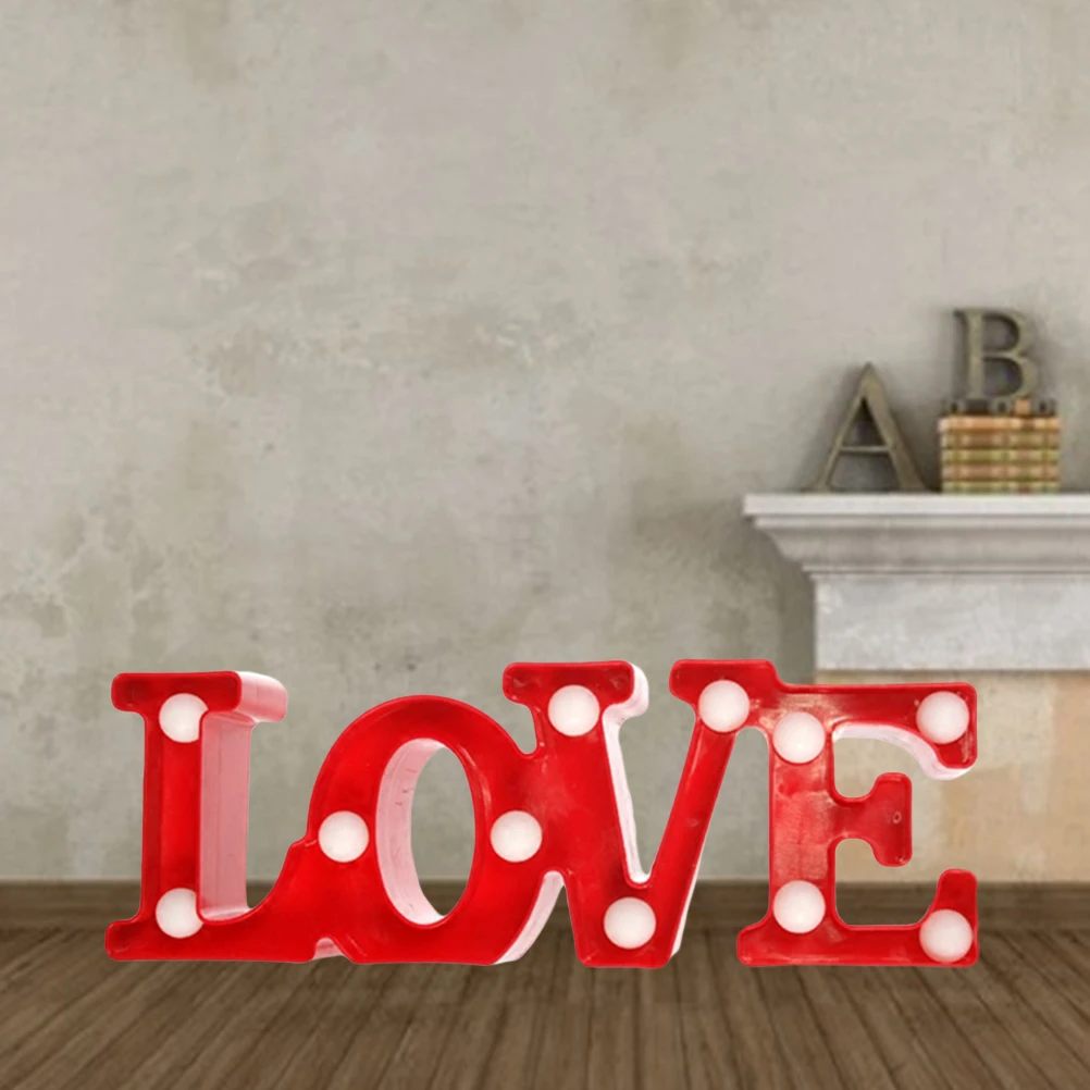 LED Neon Sign LOVE Letter Shaped Modeling Lamp Decorative Night Light Table Lamp for Home Party Living Room - Without Batteries
LED Neon Sign LOVE Letter Shaped Modeling Lamp Decorative Night Light Table Lamp for Home Party Living Room - Without Batteries