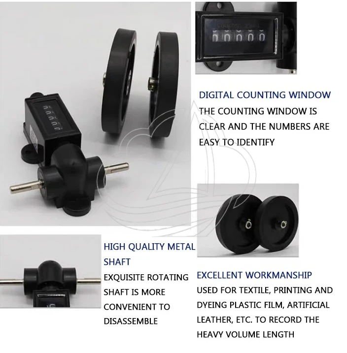 Mechanical Counting Meter Z94-F, Fabric Length Measuring Roller, High Precision Running Code Counter for Textile Industry
Mechanical Counting Meter Z94-F, Fabric Length Measuring Roller, High Precision Running Code Counter for Textile Industry
