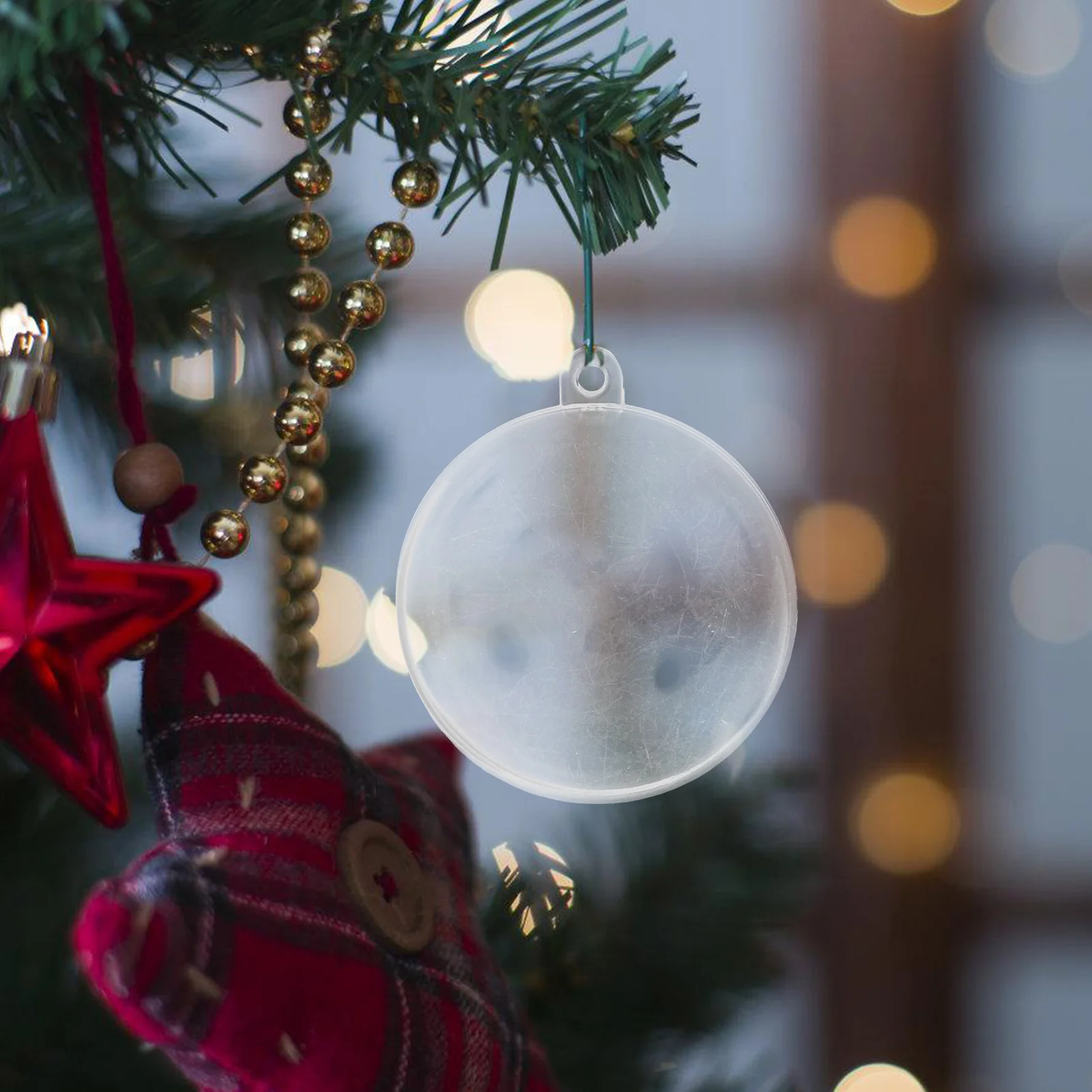 30 Pcs Hollow Sphere naments 50mm Red Clear Plastic Balls Fillable Holiday Decor Hanging Bath Mold Christmas 
30 Pcs Hollow Sphere naments 50mm Red Clear Plastic Balls Fillable Holiday Decor Hanging Bath Mold Christmas