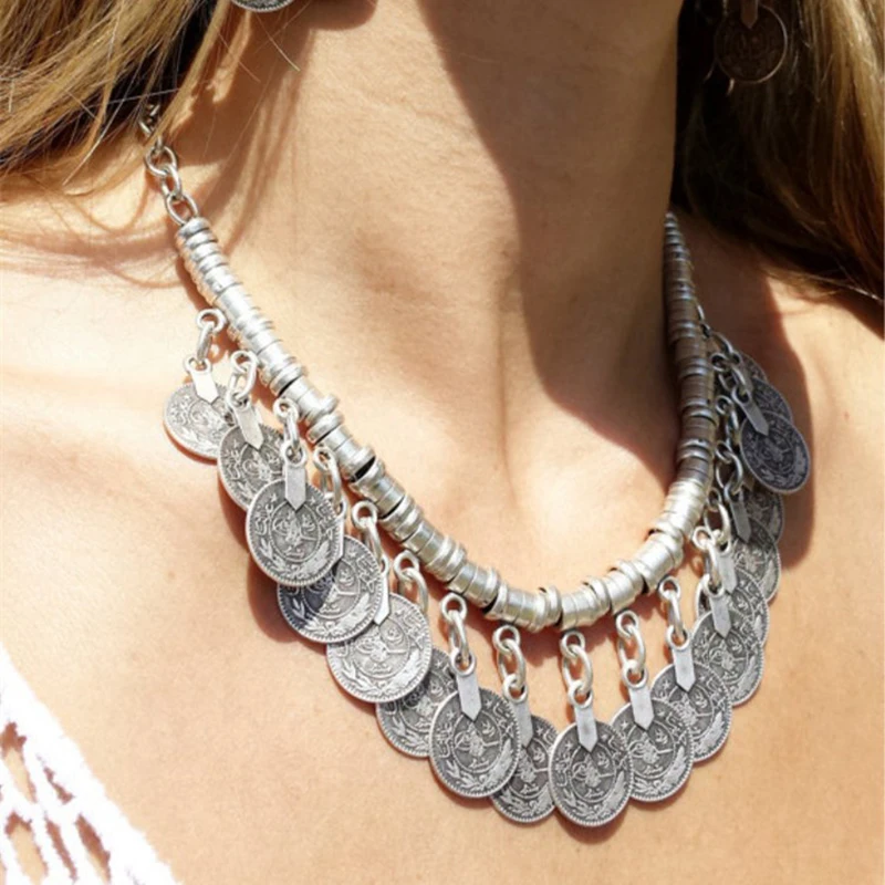 Classic Fashion Vintage Ethnic Gypsy Choker Necklace For Women Statement Coin Tassel Beach Necklace Bohemian Turkish Jewelry
Classic Fashion Vintage Ethnic Gypsy Choker Necklace For Women Statement Coin Tassel Beach Necklace Bohemian Turkish Jewelry