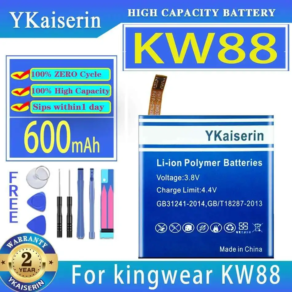 High Performance For Kingwear Smart Watch KW88 Pro Kw88pro Batteria 600Mah Smartwatch Battery Long-Lasting
High Performance For Kingwear Smart Watch KW88 Pro Kw88pro Batteria 600Mah Smartwatch Battery Long-Lasting