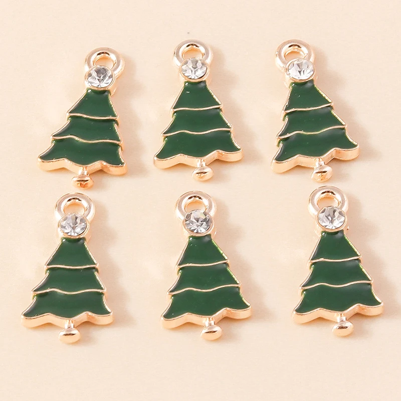 20pcs 11x20mm Cute Enamel Christmas Tree Charms Pendants for Jewelry Making Drop Earrings Necklaces Bracelet DIY Crafts Supplies
20pcs 11x20mm Cute Enamel Christmas Tree Charms Pendants for Jewelry Making Drop Earrings Necklaces Bracelet DIY Crafts Supplies