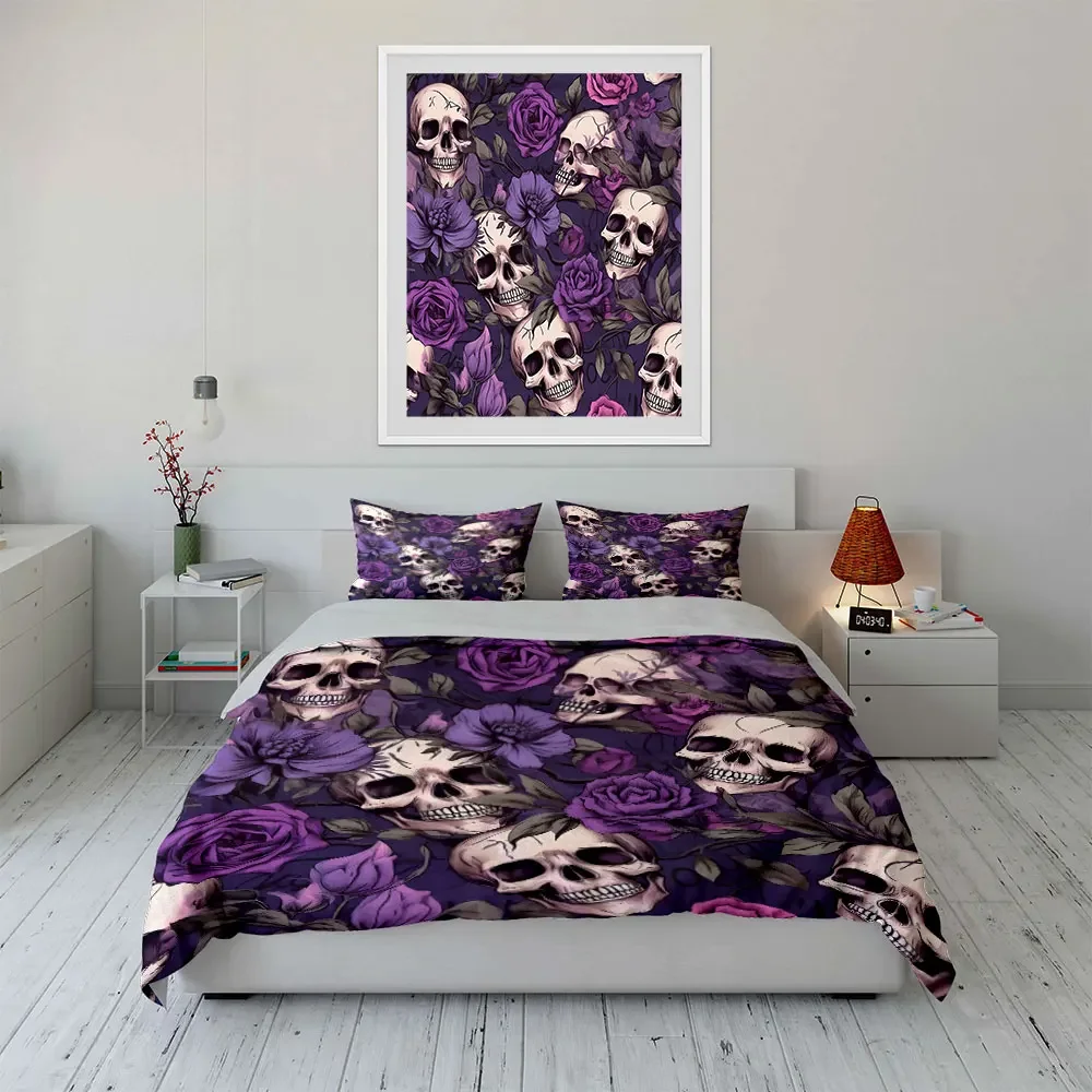 "Skull Floral Pattern Decor Trio" Multiple sizes kid's and adults' bedroom Exquisite 3PC bedding set, gift
"Skull Floral Pattern Decor Trio" Multiple sizes kid's and adults' bedroom Exquisite 3PC bedding set, gift
