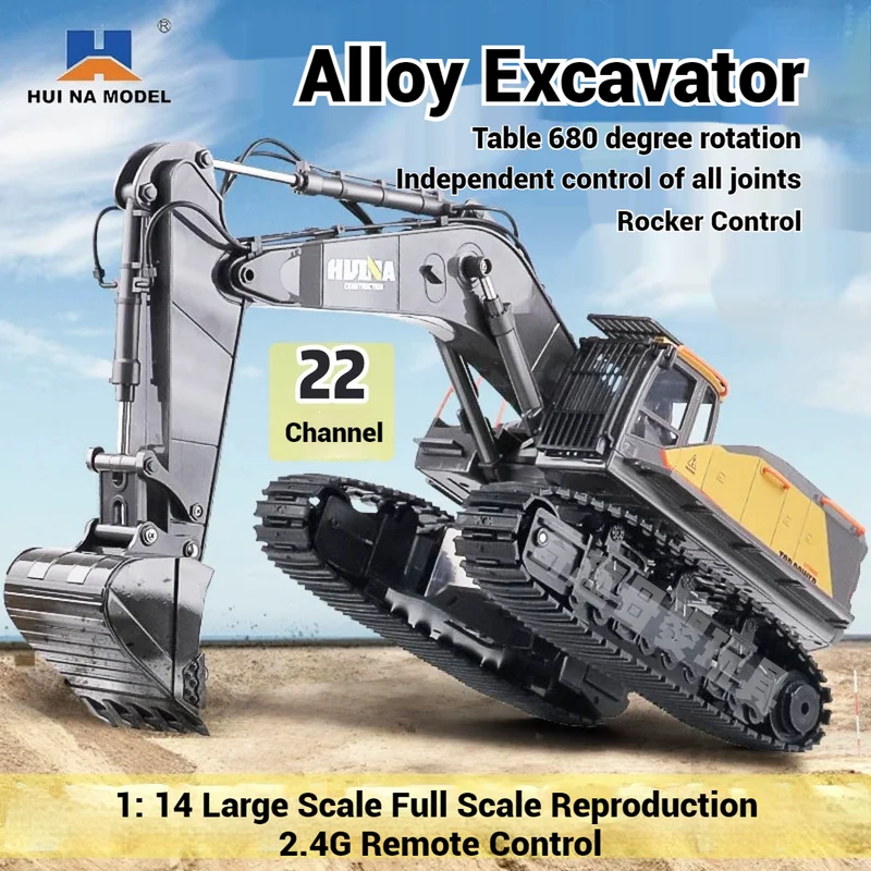 Huina 592 Remote-Controlled Alloy Excavator Simulation Track Excavator 22 Channel Engineering Vehicle Model Children'S Toy Gift
Huina 592 Remote-Controlled Alloy Excavator Simulation Track Excavator 22 Channel Engineering Vehicle Model Children'S Toy Gift