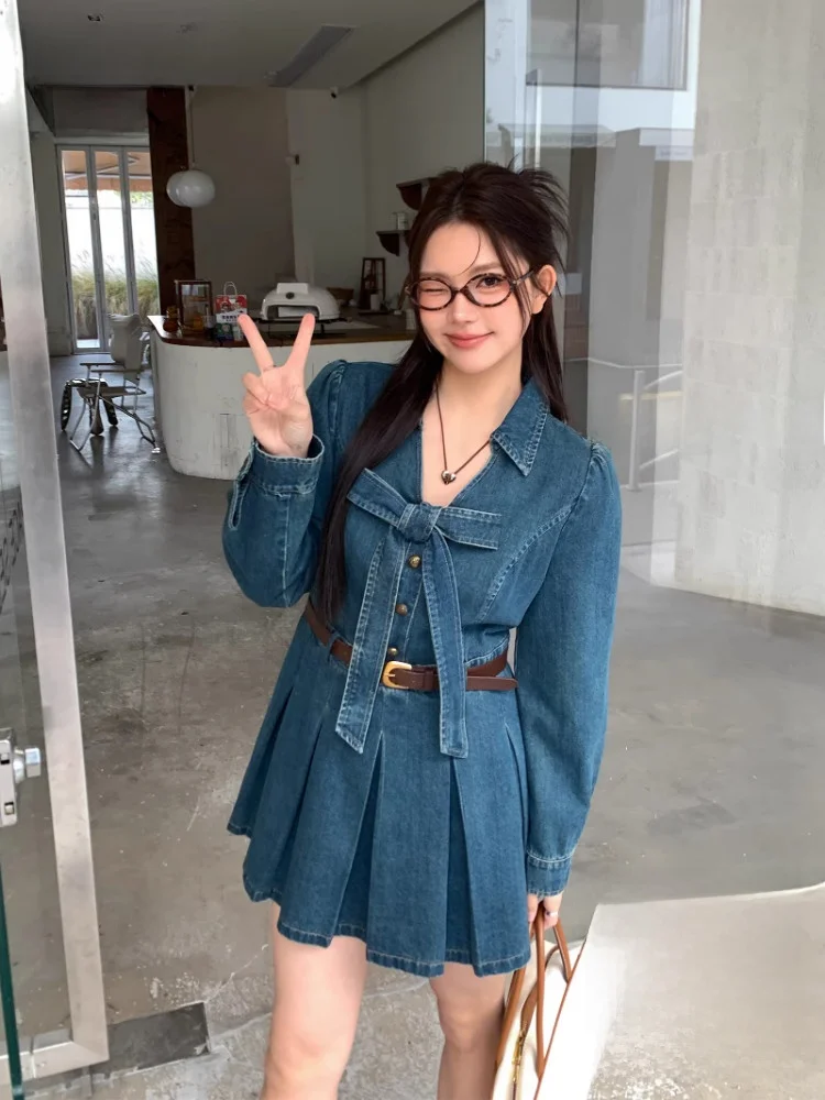 Джинсовая юбка-миди с узлом, стройнящая фигуру, в стиле Гонконг, больших размеров, для женщин
Джинсовая юбка-миди с узлом, стройнящая фигуру, в стиле Гонконг, больших размеров, для женщин