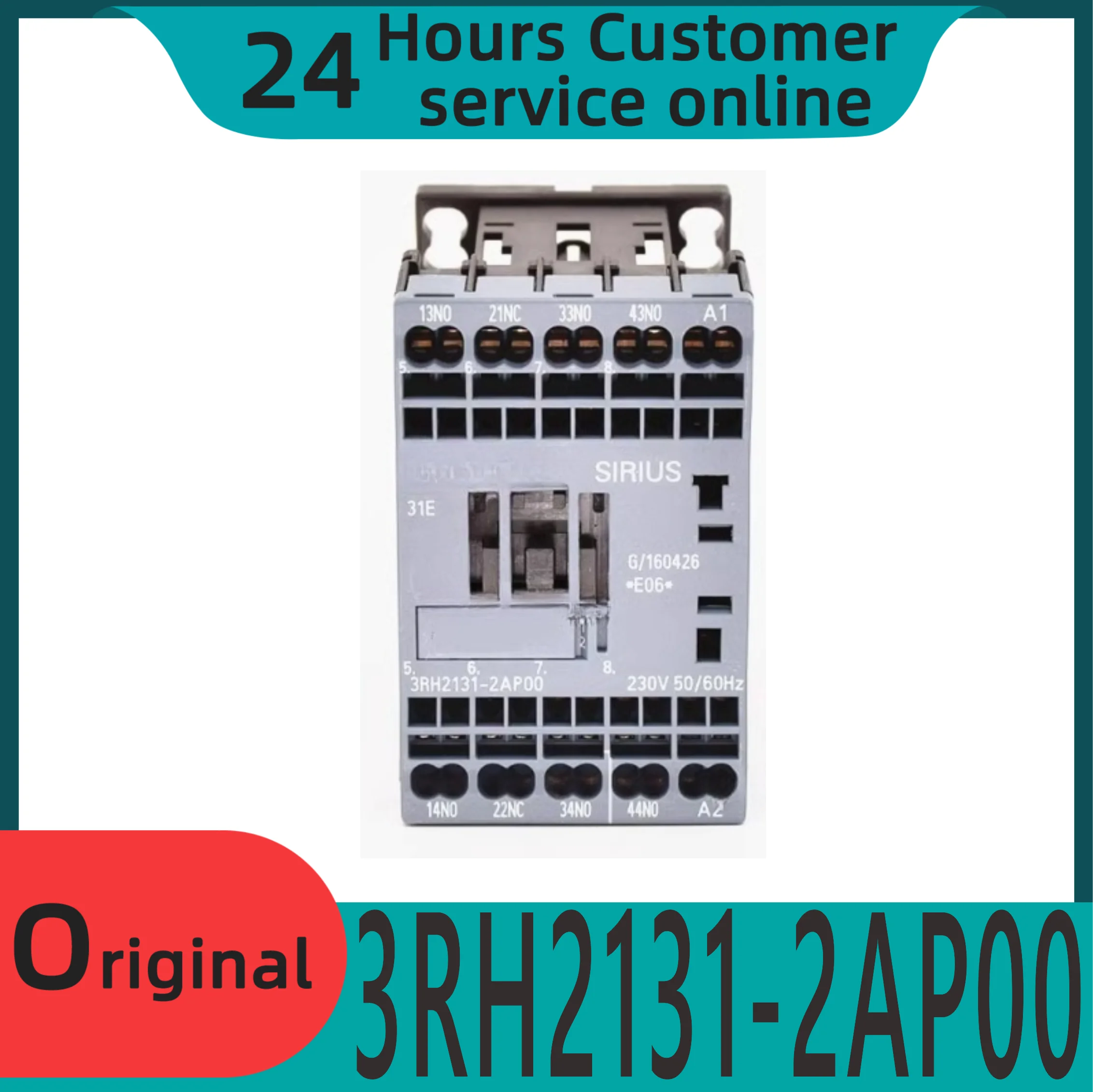 New original AC contactor relay 3RH2131-2AP00 230V holding brake elevator
New original AC contactor relay 3RH2131-2AP00 230V holding brake elevator
