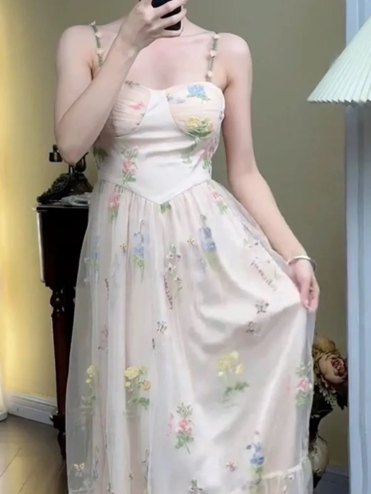 Elegant Dresses for Women Summer New Spaghetti Strap Sleeveless Vintage Chic Floral Print Party Dress Prom Robe Wedding Vestidos
Elegant Dresses for Women Summer New Spaghetti Strap Sleeveless Vintage Chic Floral Print Party Dress Prom Robe Wedding Vestidos