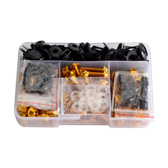 210pcs Universal Motorcycle Windshield Fairing Screws Fastener Clips Body Spring Bolts Kit
210pcs Universal Motorcycle Windshield Fairing Screws Fastener Clips Body Spring Bolts Kit