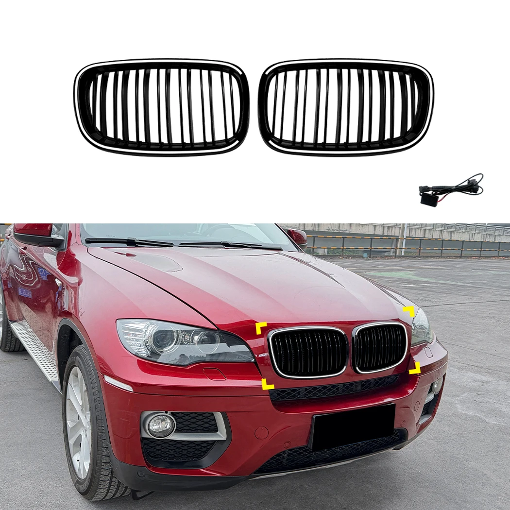 With LED Light Front Grille Grills Gloss Black For BMW X5 E70 X6 E71 2006-2013 Front Racing Grille Accessories
With LED Light Front Grille Grills Gloss Black For BMW X5 E70 X6 E71 2006-2013 Front Racing Grille Accessories