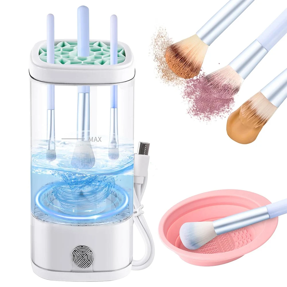 USB Plug Portable Electric Makeup Brush Cleaner with Rubber Makeup Machine Plastic Electric Quick Cleaner Cleaning Brush Tools
USB Plug Portable Electric Makeup Brush Cleaner with Rubber Makeup Machine Plastic Electric Quick Cleaner Cleaning Brush Tools