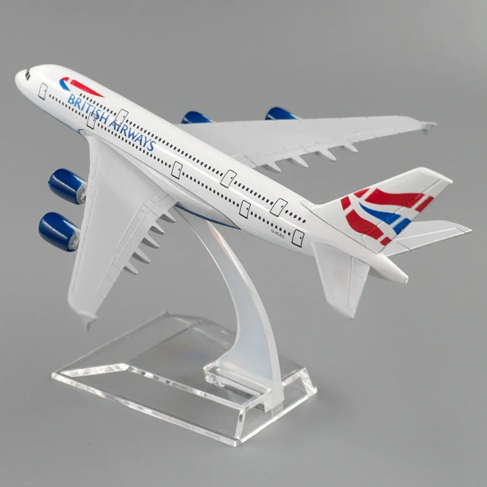 Самолёт из сплава в масштабе 1/400, самолёт Аэробус A380, британские дыхательные пути, модель самолета 16 см, игрушки, украшение, коллекция подарков для детей
Самолёт из сплава в масштабе 1/400, самолёт Аэробус A380, британские дыхательные пути, модель самолета 16 см, игрушки, украшение, коллекция подарков для детей