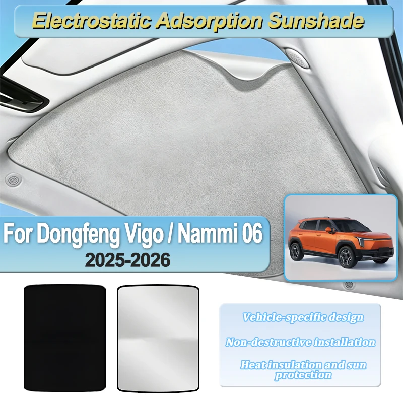 Sunroof For Dongfeng Vigo Nammi 06 2025 2026 Electrostatic Adsorption Skylight Sunshades Visor Anti-ultraviolet Car Accessories
Sunroof For Dongfeng Vigo Nammi 06 2025 2026 Electrostatic Adsorption Skylight Sunshades Visor Anti-ultraviolet Car Accessories