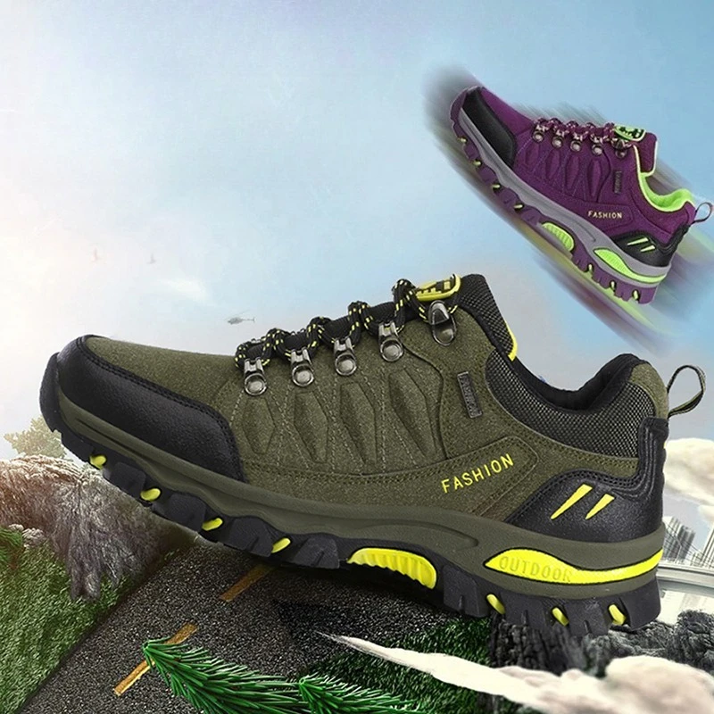 Новые классические стильные мужские и женские походные туфли, замшевые водонепроницаемые туфли для альпинизма, Нескользящие повседневные треккинговые кроссовки
Новые классические стильные мужские и женские походные туфли, замшевые водонепроницаемые туфли для альпинизма, Нескользящие повседневные треккинговые кроссовки