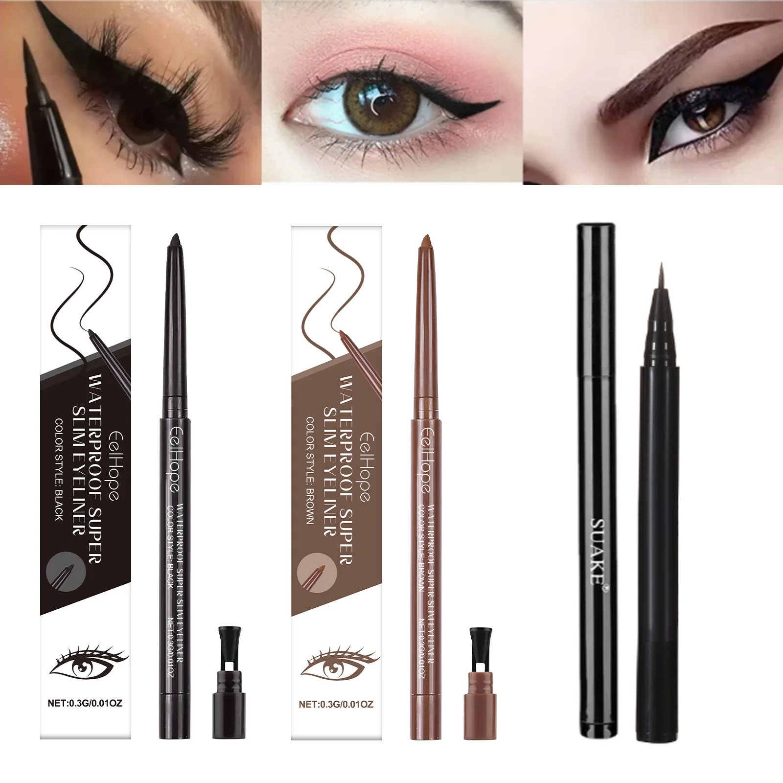 Liquid Eyeliner Waterproof Smudge Proof Quick Dry Eyeliner Eyes Beauty Makeup Up Tool Long Lasting Not Blooming Eye Liner Cosmet
Liquid Eyeliner Waterproof Smudge Proof Quick Dry Eyeliner Eyes Beauty Makeup Up Tool Long Lasting Not Blooming Eye Liner Cosmet
