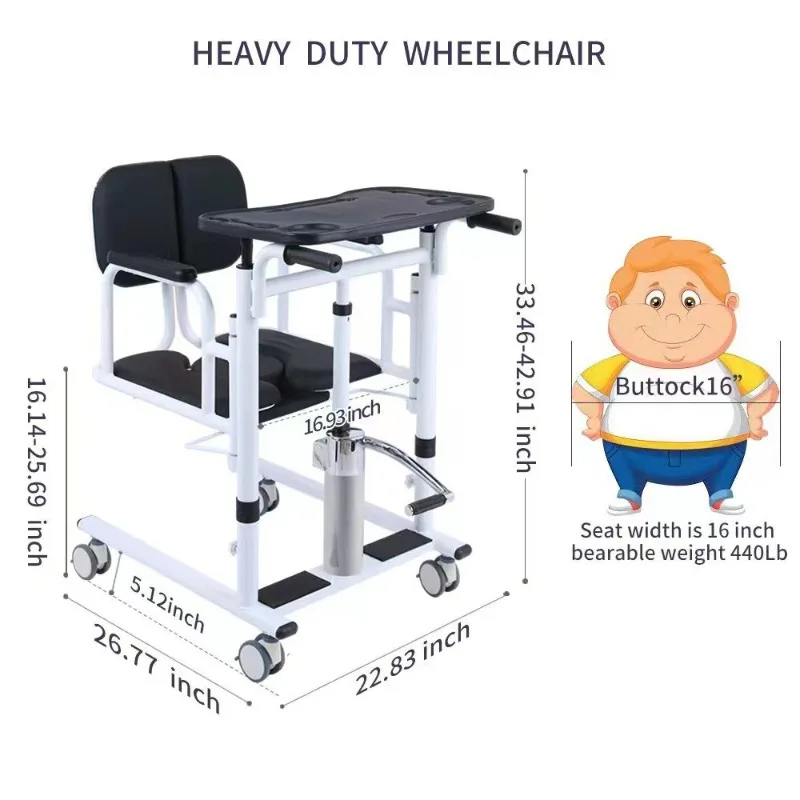 Portable Multi-Care Assistant: Transfer Chair for Bedridden & Bathroom Safety | Elderly Care Equipment for Home Use
Portable Multi-Care Assistant: Transfer Chair for Bedridden & Bathroom Safety | Elderly Care Equipment for Home Use