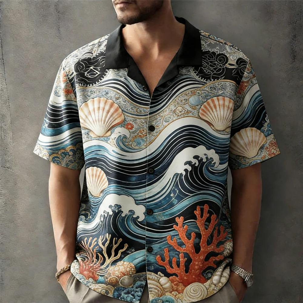 Men's Fashion Short Sleeve Lapel Shirt Natural HD 3D Printed Shirt Hawaii Vacation Social Men's Clothing Suitable Many Occasions
Men's Fashion Short Sleeve Lapel Shirt Natural HD 3D Printed Shirt Hawaii Vacation Social Men's Clothing Suitable Many Occasions