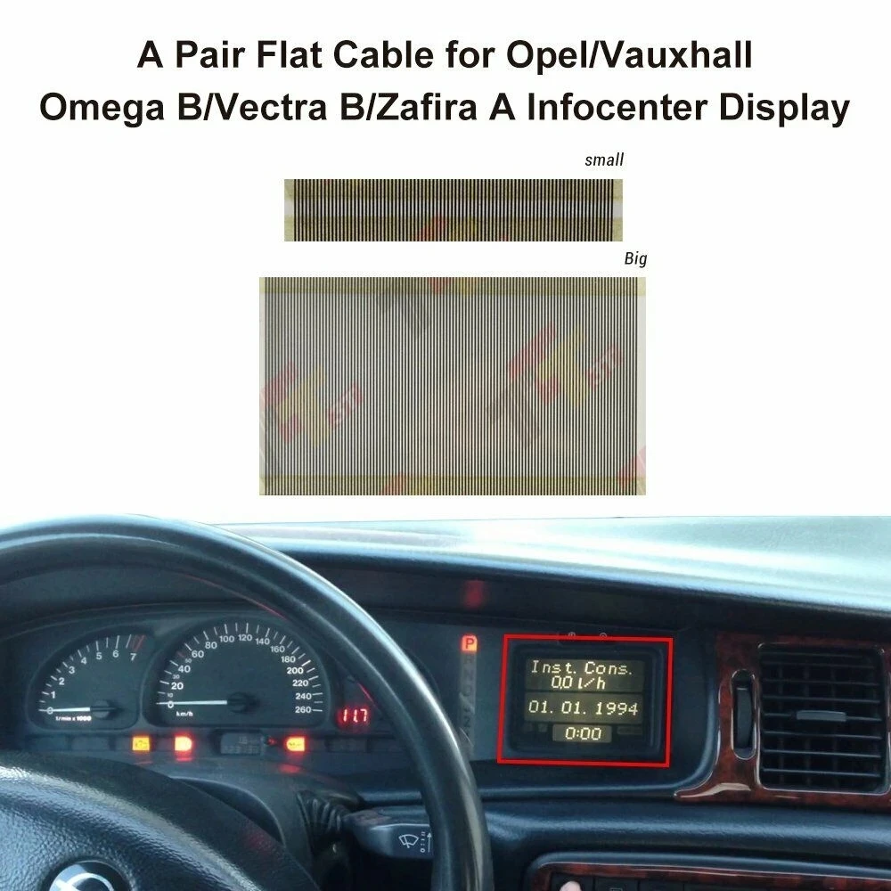 Плоский кабель для приборной панели Opel Vauxhall Omega B/Vectra B/Zafira A Infocenter Display
Плоский кабель для приборной панели Opel Vauxhall Omega B/Vectra B/Zafira A Infocenter Display