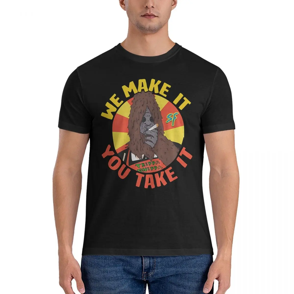 Casual Exhilarating T-Shirt Men Crew Neck Pure Cotton T Shirts Sassy The Sasquatch Short Sleeve Tee Shirt Gift Idea Clothing
Casual Exhilarating T-Shirt Men Crew Neck Pure Cotton T Shirts Sassy The Sasquatch Short Sleeve Tee Shirt Gift Idea Clothing