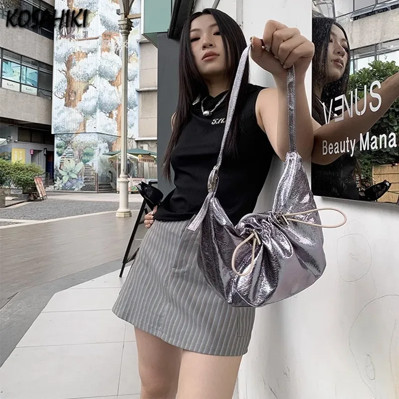All Match Drawstring Pleated Shoulder Shoulder Underarm Bag Streetwear Vintage Office Lady Ins Handbags Hobo Bags Y2k Aesthetic
All Match Drawstring Pleated Shoulder Shoulder Underarm Bag Streetwear Vintage Office Lady Ins Handbags Hobo Bags Y2k Aesthetic
