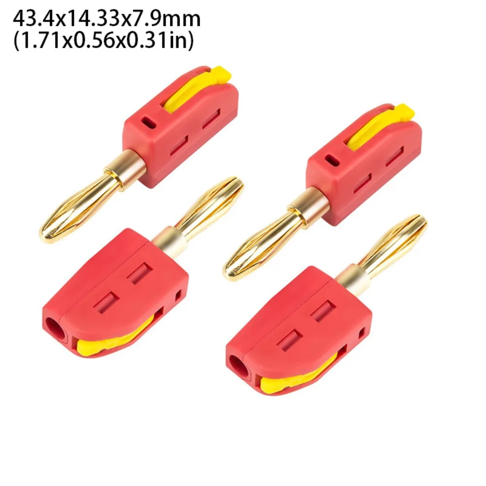 Fast Circuit Connection Banana Plug Stable Transmission Gold Plated Contacts Gold Plated Banana Plug Optimally Conductivity
Fast Circuit Connection Banana Plug Stable Transmission Gold Plated Contacts Gold Plated Banana Plug Optimally Conductivity