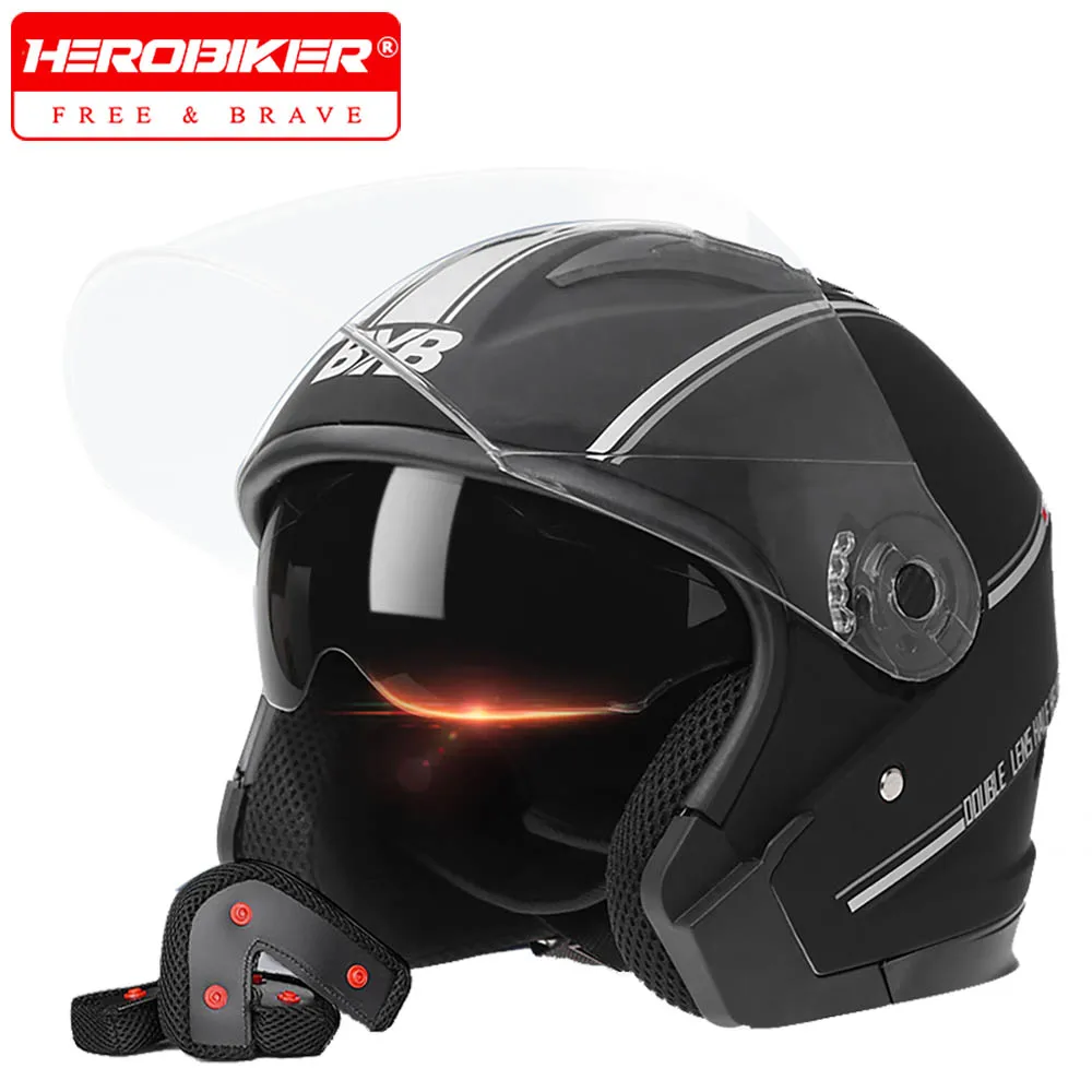 Motorcycle Helmet Riding Helmet Electric Vehicle Helmets Four Seasons Motorcycle Helmet Anti Fog Double Lens Casco Moto ABS
Motorcycle Helmet Riding Helmet Electric Vehicle Helmets Four Seasons Motorcycle Helmet Anti Fog Double Lens Casco Moto ABS