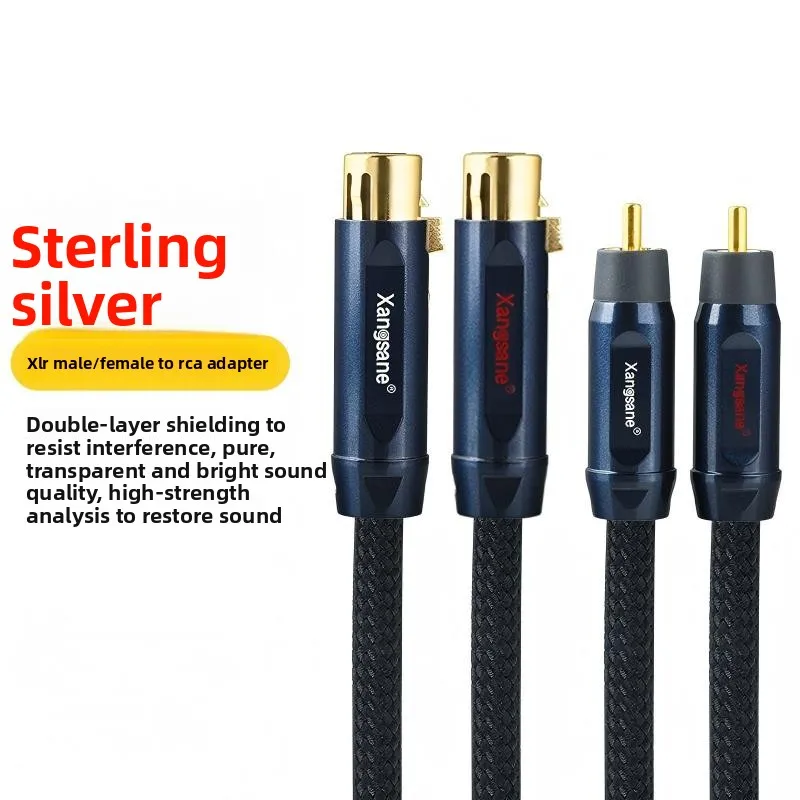 Кабель XLR-RCA из чистого серебра для микшерных пультов, усилителей и микрофонов, аудиокабель для звуковых карт
Кабель XLR-RCA из чистого серебра для микшерных пультов, усилителей и микрофонов, аудиокабель для звуковых карт