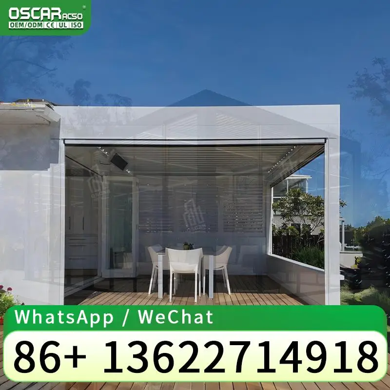 Water Resistant Bioclimatic Sunshade Opening Roof Louver Shelter Patio Canopy Pergola for Garden Backyard Poolside pergolas
Water Resistant Bioclimatic Sunshade Opening Roof Louver Shelter Patio Canopy Pergola for Garden Backyard Poolside pergolas