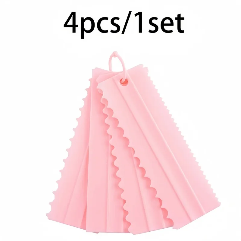 4pcs/1 Set Cake Scraper Set Decorating Comb and Frosting Spatula, Plastic Serrated Scraper Polisher
4pcs/1 Set Cake Scraper Set Decorating Comb and Frosting Spatula, Plastic Serrated Scraper Polisher
