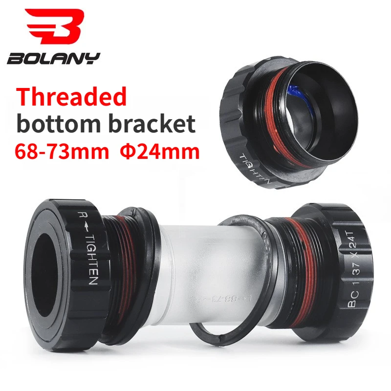 Bolany 24mm bottom bracket Thread 68 / 73mm Double Sealed bearing for Shimano MTB Road bike BC1.37 24T Thread bottom bracket
Bolany 24mm bottom bracket Thread 68 / 73mm Double Sealed bearing for Shimano MTB Road bike BC1.37 24T Thread bottom bracket