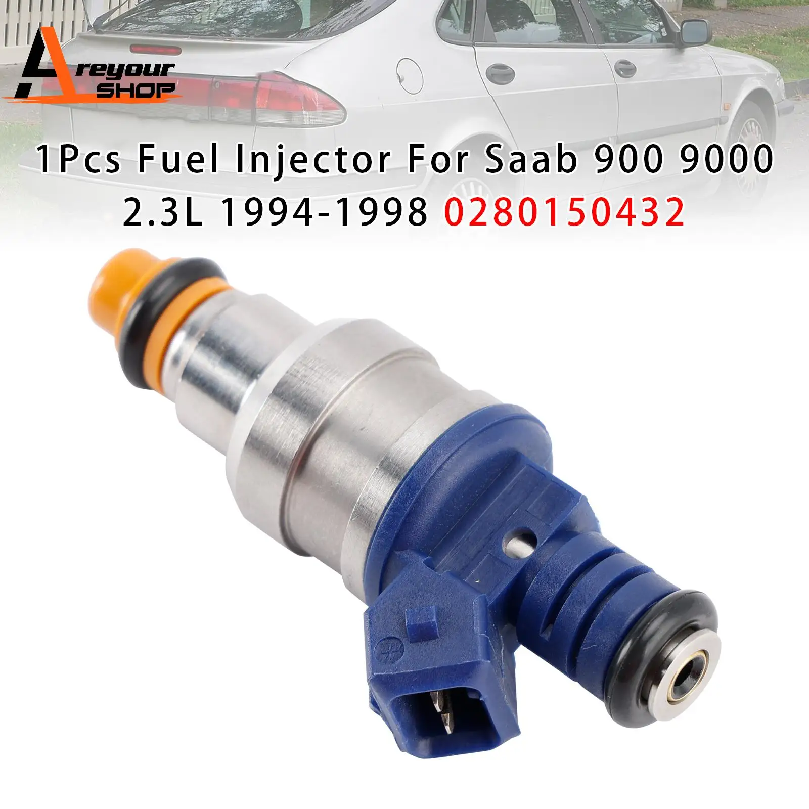 Areyourshop 1Pc/4Pcs Fuel Injector for Saab 900 9000 2.3L 1994-1998 0280150432
Areyourshop 1Pc/4Pcs Fuel Injector for Saab 900 9000 2.3L 1994-1998 0280150432