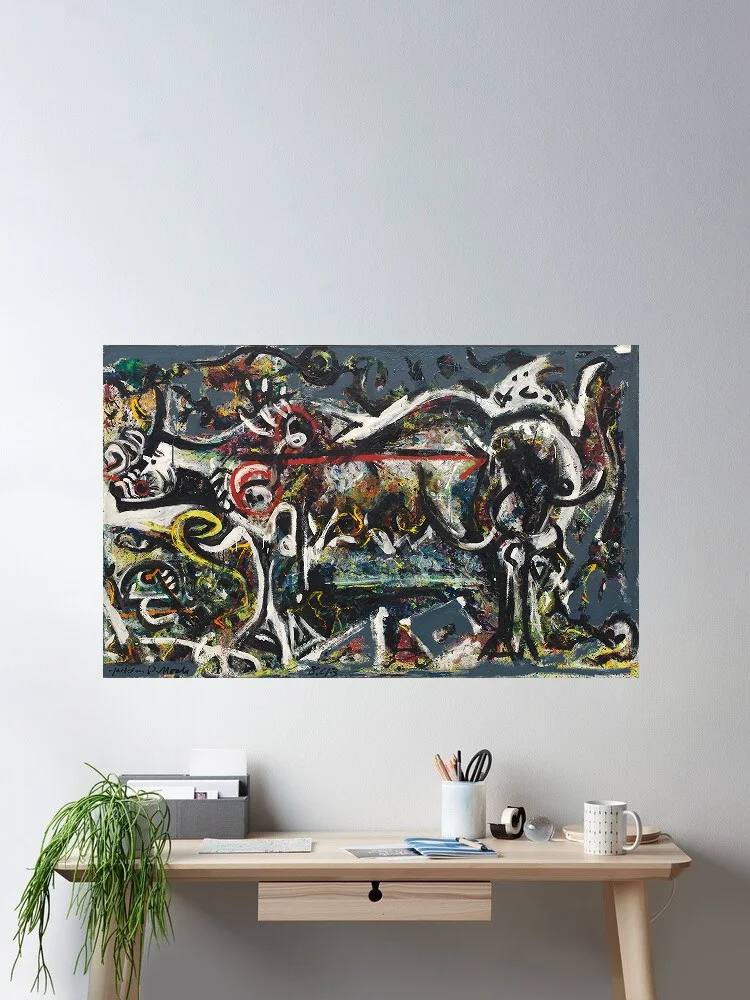 Jackson Pollock, “The She-Wolf”, Art Print Canvas Poster, Living Room Decor, Home Wall Picture
Jackson Pollock, “The She-Wolf”, Art Print Canvas Poster, Living Room Decor, Home Wall Picture