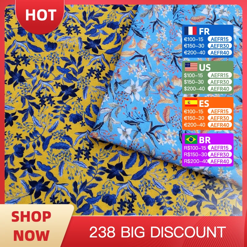 Hot selling Rural style Broken flowers pattern cotton fabric manual DIY sewing clothing dress suspensory shirt 100 cotton fabric
Hot selling Rural style Broken flowers pattern cotton fabric manual DIY sewing clothing dress suspensory shirt 100 cotton fabric