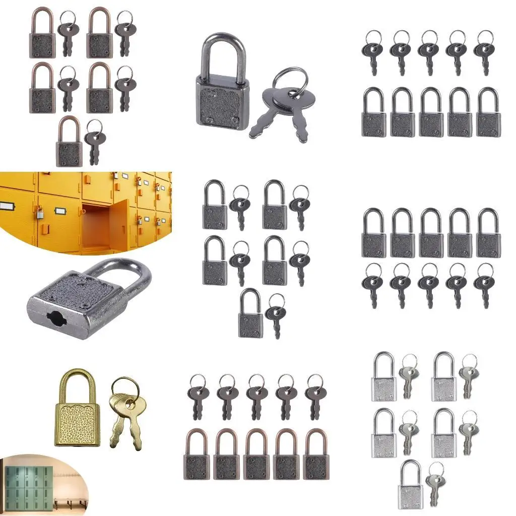 652F 5Pcs Vintage Metal Lock Zincs Alloy Padlock Small Luggage Box Lock Notebook Safety Lock Home Hardware
652F 5Pcs Vintage Metal Lock Zincs Alloy Padlock Small Luggage Box Lock Notebook Safety Lock Home Hardware