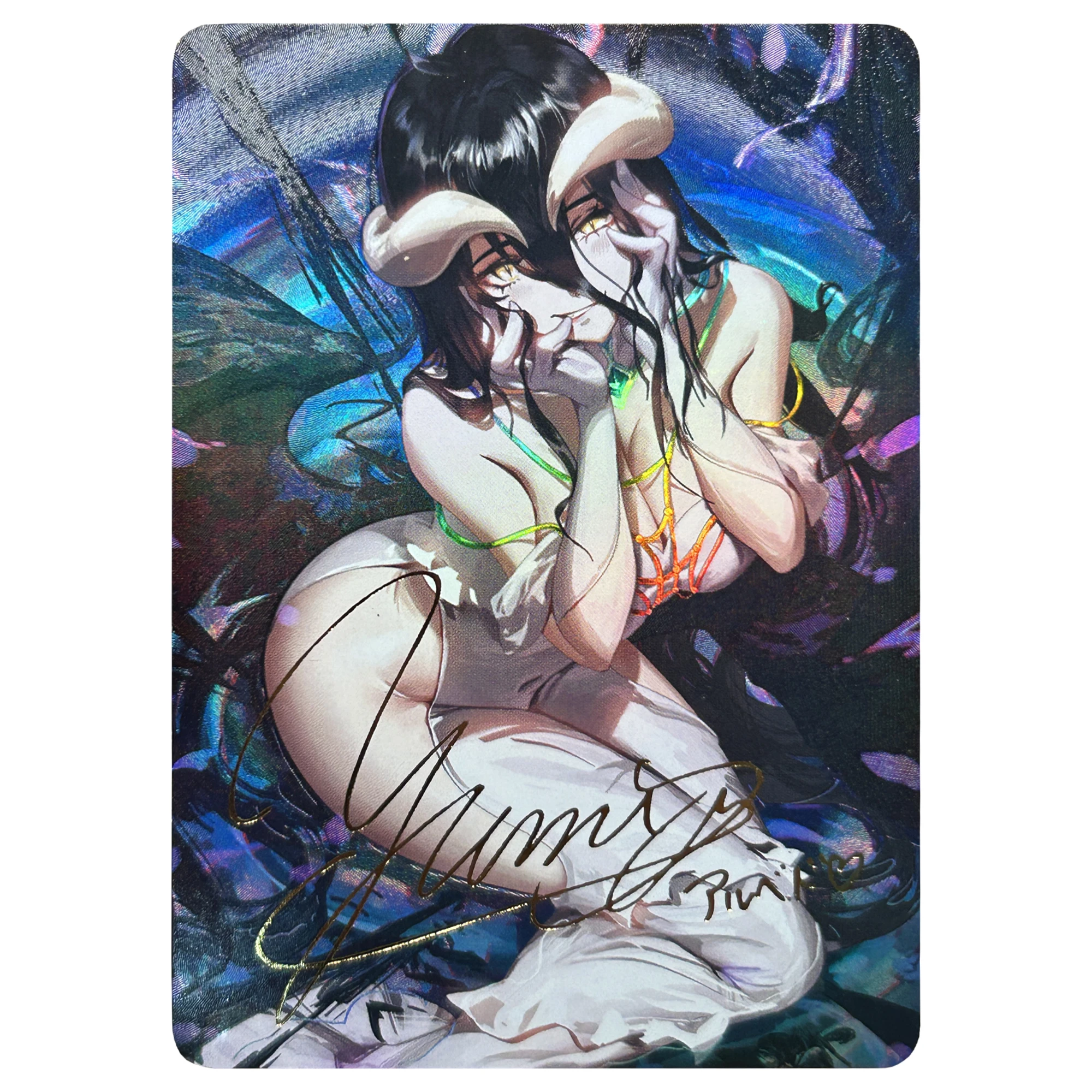 Diy самостоятельное изготовление Overlord Albedo фирменные флэш-карты одна карта Классическая игра Аниме коллекционные карты Подарочные игрушки
Diy самостоятельное изготовление Overlord Albedo фирменные флэш-карты одна карта Классическая игра Аниме коллекционные карты Подарочные игрушки