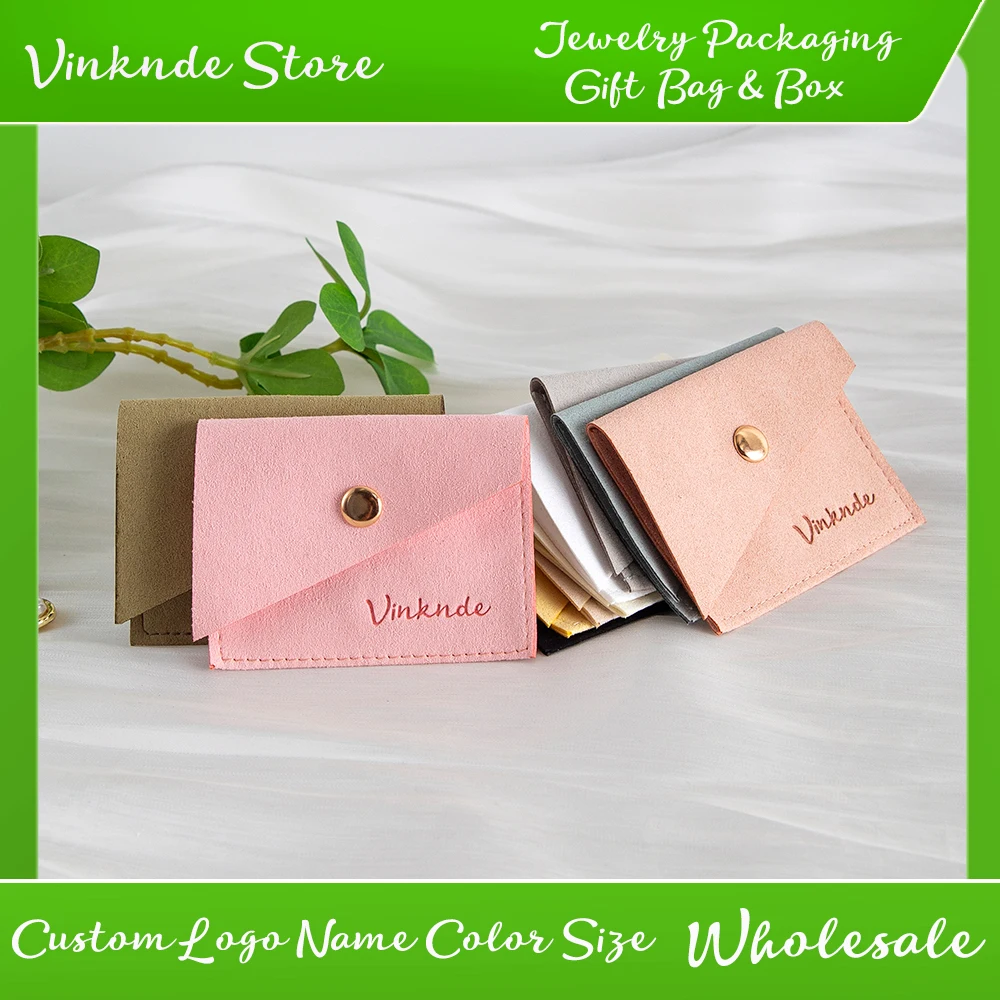 50pcs Microfiber Jewelry Gift Bag Custom Logo Necklace Ring Earrings Snap Button Packaging Travel Organizer Pouch Wedding Gift
50pcs Microfiber Jewelry Gift Bag Custom Logo Necklace Ring Earrings Snap Button Packaging Travel Organizer Pouch Wedding Gift