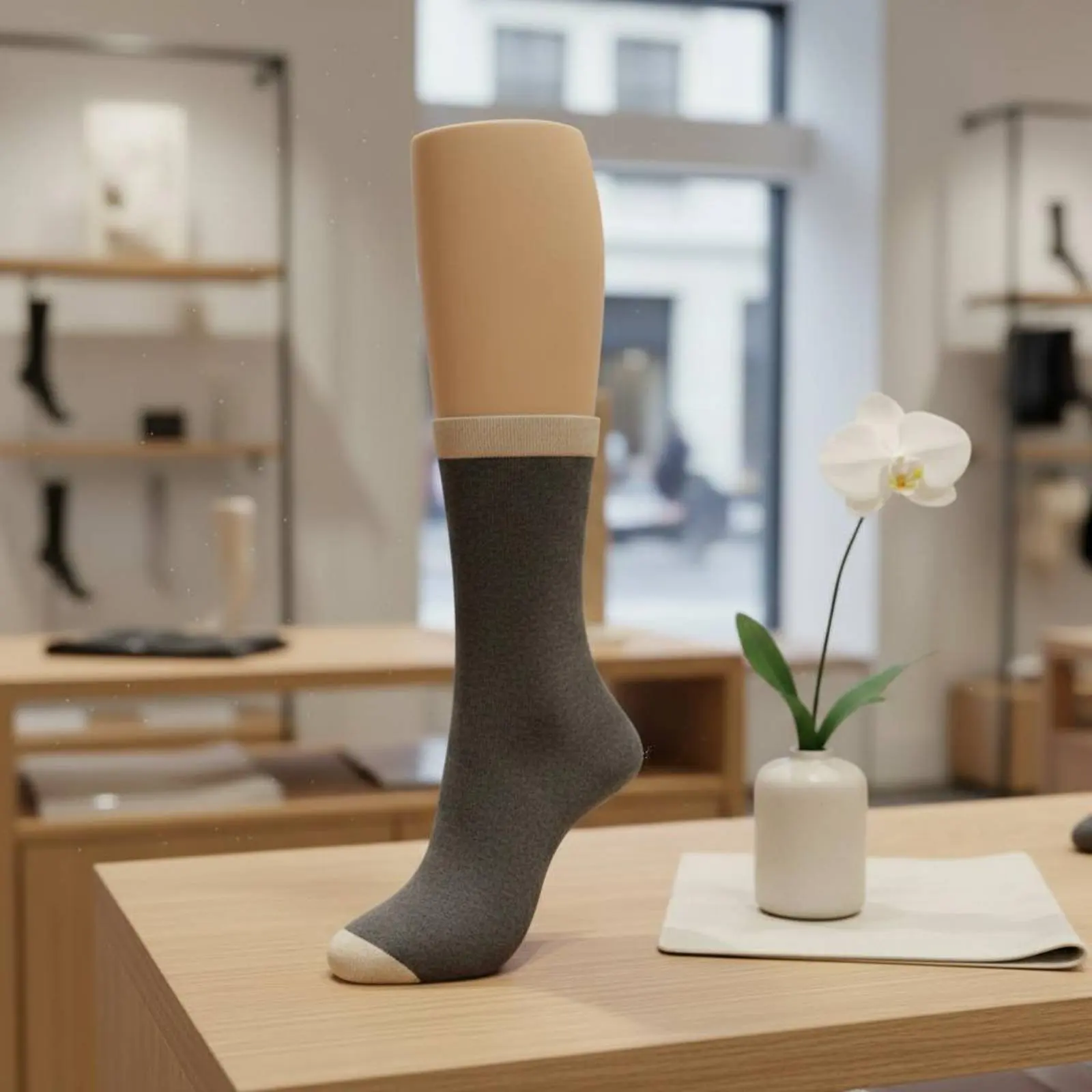Seamless Foot Model Lightweight Sock Display Leg Foot Mannequin Long-Lasting Sock Display Stand Easy to Clean for Online Selling
Seamless Foot Model Lightweight Sock Display Leg Foot Mannequin Long-Lasting Sock Display Stand Easy to Clean for Online Selling